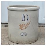 10 Gallon Red Wing Stoneware Crock