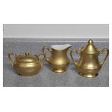 Pickard China USA Gilded Creamer, Sugars