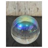 Iridescent Art Glass Paperweight