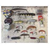 Fishing Lures, Line, Weights, Tools