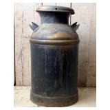 Antique Peoria Metal Milk Can