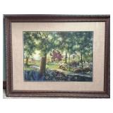 Framed Garden Sanctuary Art Print