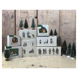 Dickens Village Miniature Figurines and Trees