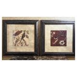Pair of Framed Laurel Lehman Bird Art Prints