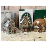 Dickens Village Tavern, Green Grocer, Church