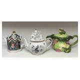 Three Ornate Teapots