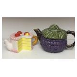 Grapes and Cake Teapots