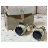 Vintage Jason Mother of Pearl Opera Glasses w Case