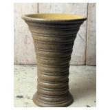 Red Wing Art Pottery 11in Ribbed Vase
