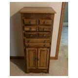 Traditional Standing Jewelry Armoire Cabinet
