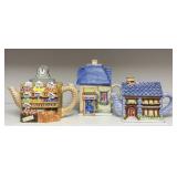 Three Village Teapots