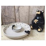 Bearfoots Cookie Jar, Chip & Dip