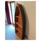 Wooden Canoe Bookcase