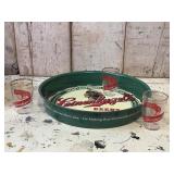 Leinenkugelï¿½s Beer Glasses and Tray