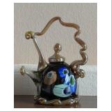Paul Counts Art Glass Teapot Sculpture