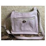 Lavender Coach Leather Purse
