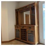 Traditional Home Bar Hutch / Buffet Server