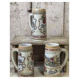 Three Strohï¿½s Beer Half Liter Steins