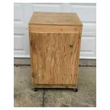 Wooden Rolling Cabinet