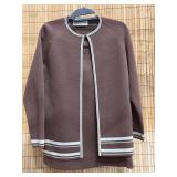 Ladies Gina Teresa Brown Wool Skirt, Jacket