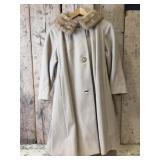 Ladies Wool and Faux Fur Coat