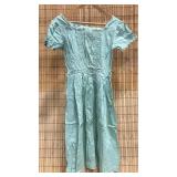 Ladies Vintage Green/Aqua Dress