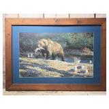 Framed Bob Kuhn Poached Salmon Art Print