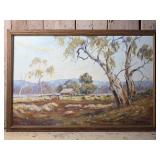 Framed Original Oil Painting by K Boucher