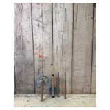 Four (4) Vintage Ice Fishing Poles