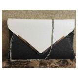 Ostrich Quill Leather Envelope Purse