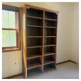 Traditional Oak Double Bookcase