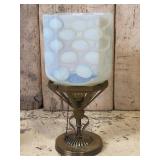 Ceiling Light with Coin Dot Opalescent Shade