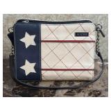Miche Leather Flag Theme Purse