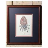 Framed Watercolor Spinolaricus Art Print