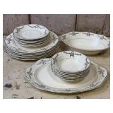 Nasco Platinum and 22k Gold Decorated Chinaware