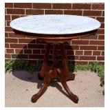 Marble Top Side Table