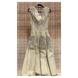 Ladies Vintage Gold Formal Dress