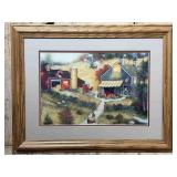 Framed Bittersweet Farm Scene Art Print