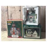 Three Christmas Village Houses
