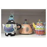 Three Funky Teapots