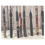 Eight (8) Fishing Poles