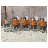 Five A&W Restaurant Glasses