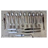 Approx 1127 Grams 925 Sterling Silver Utensils