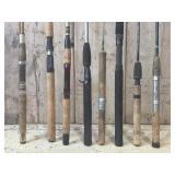 Eight (8) Fishing Poles