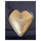 Robert Held Heart Art Glass Paperweight