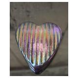 Robert Held Art Glass Heart Paperweight