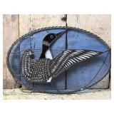 Stained Glass Loon Hanging Art