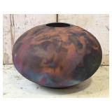 Signed Art Glazed Pottery Vase - Kagan