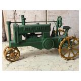 11in John Deere Cast Iron Tractor Toy