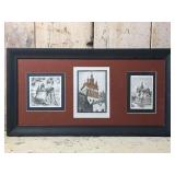 Three Framed Etching Prints